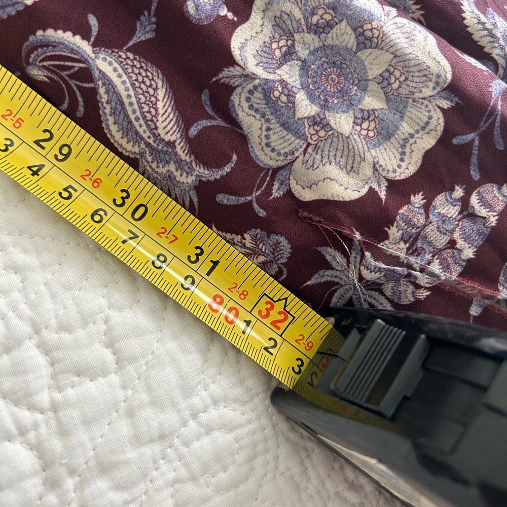 Derek Lam Purple Floral Long Sleeve Dress *torn* - Picture 12 of 14
